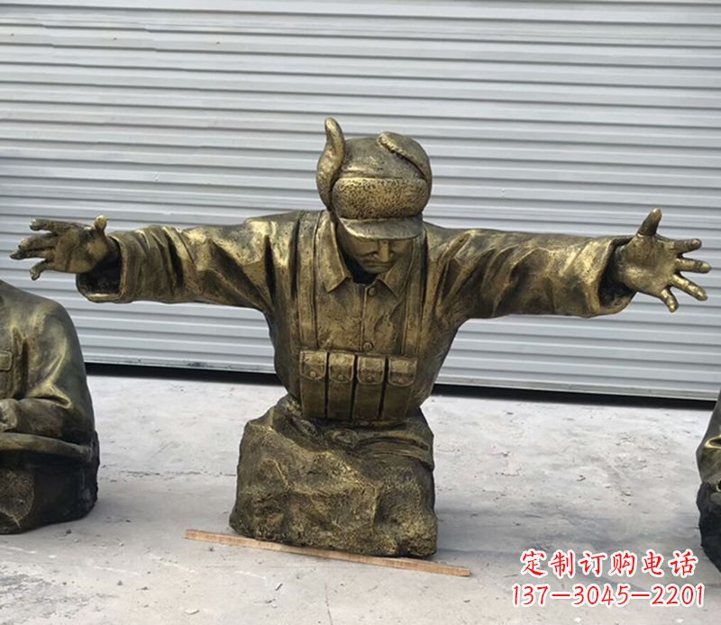 张家口黄继光铜雕
