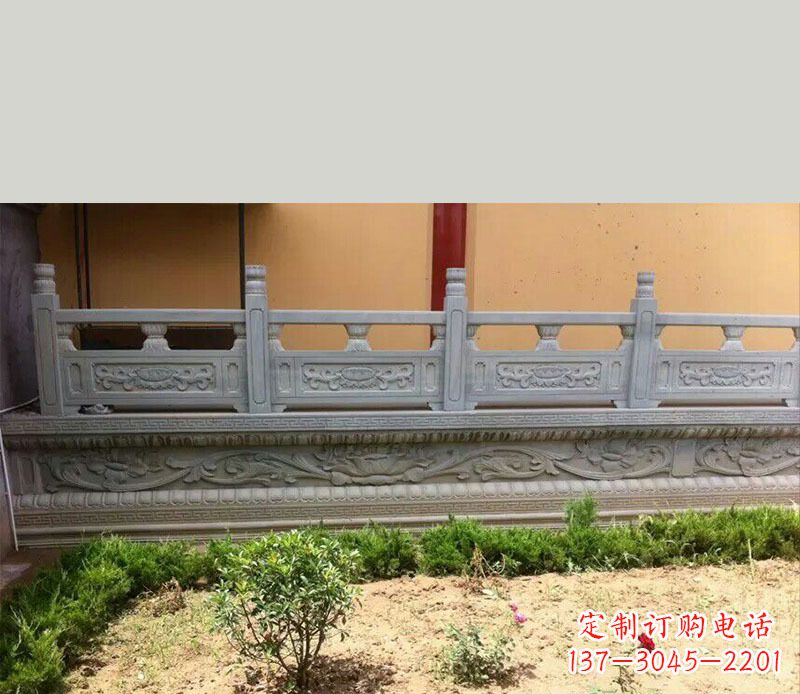 张家口尊贵而古典的大理石栏板雕塑