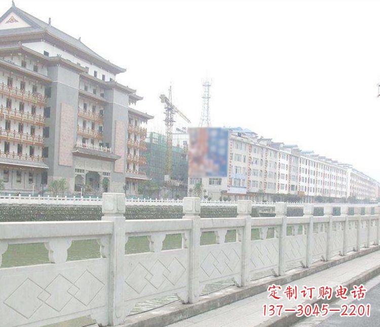 张家口流光溢彩的大理石栏板石雕