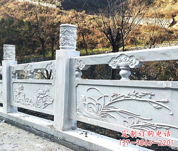 张家口景区汉白玉石浮雕栏板 (3)