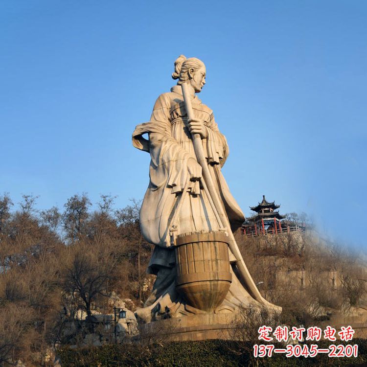 张家口景区景点历史名人古代著名美女文姜大型景观雕塑