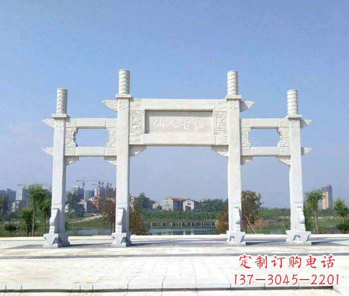 张家口精美牌楼石雕,给你传统文化的享受