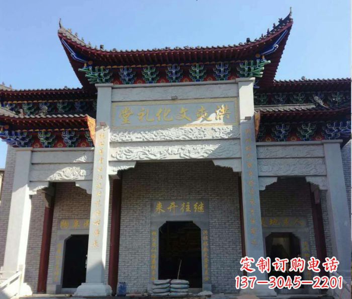 张家口景区三门石雕牌楼,精美绝伦的艺术之作