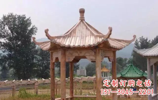 张家口营造古朴悠然的凉亭石雕