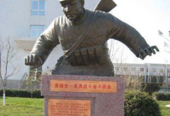 张家口精美黄继光铜雕，品质保证