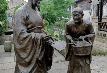 张家口经典雕塑：王羲之情景小品