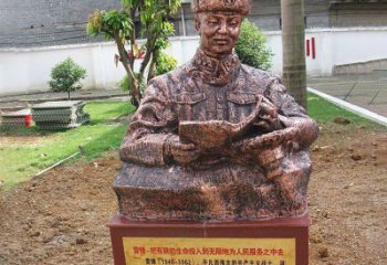 张家口中领雕塑推出尊贵的雷锋铜雕，以纪念传奇人…