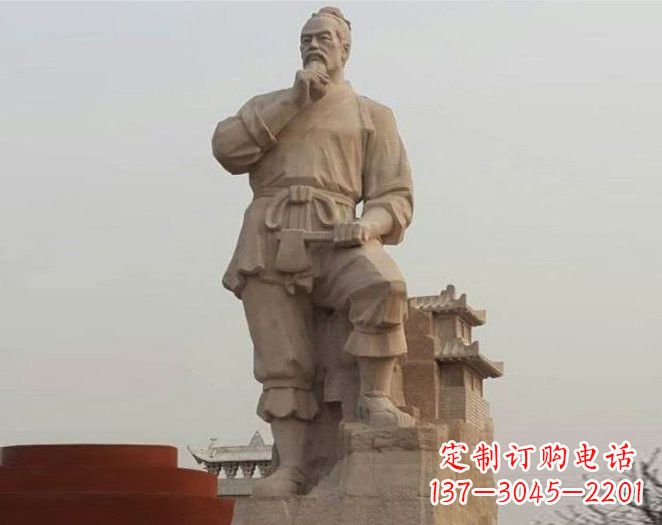 张家口重拾古代风采，中领雕塑打造高贵的鲁班雕塑