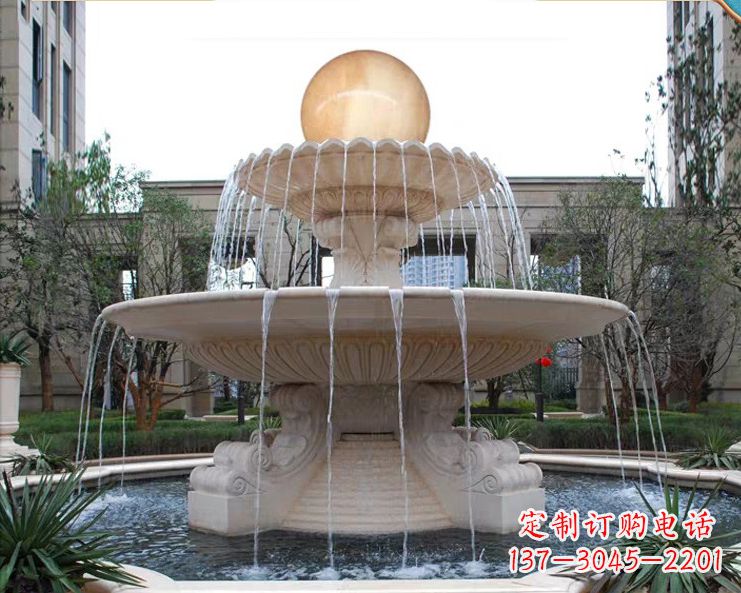 张家口石墩喷泉石雕
