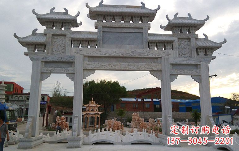 张家口石牌坊雕刻