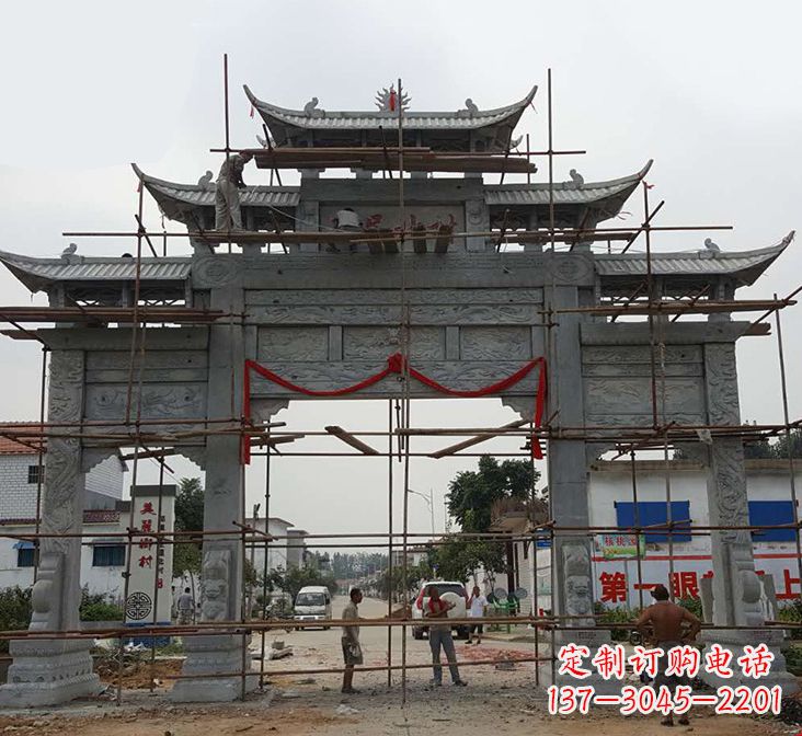 张家口石牌坊雕塑