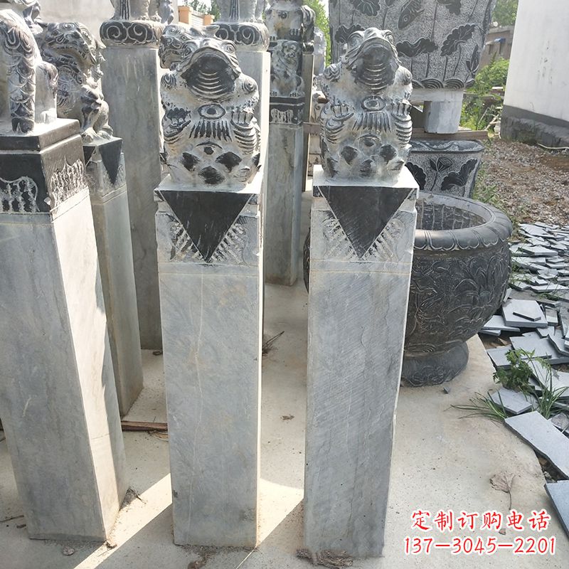 张家口拴马桩石雕