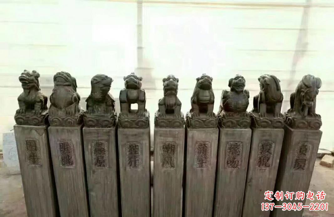 张家口栓马桩石雕