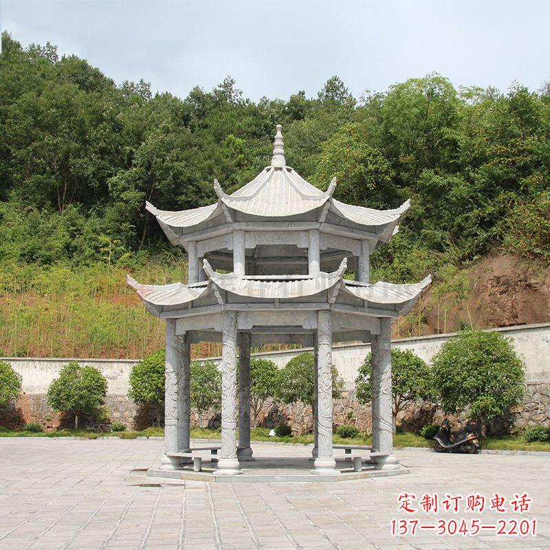张家口双层庭院石凉亭
