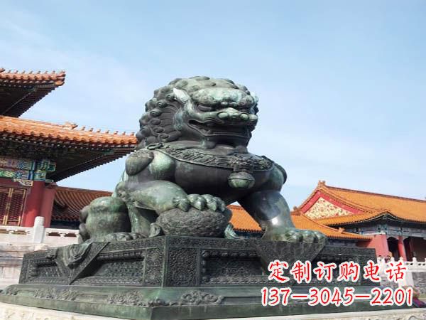张家口寺庙青铜狮子