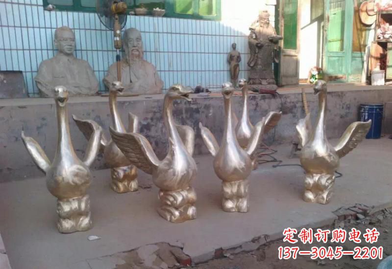 张家口天鹅喷泉雕塑