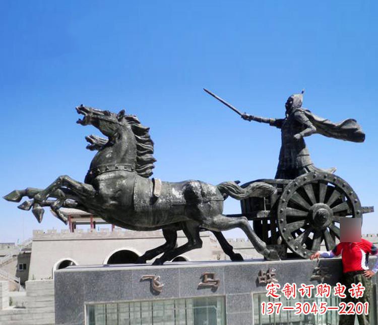 张家口铜雕飞马战车
