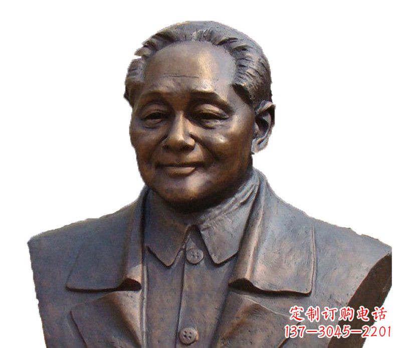张家口铜雕广场纪念伟人邓小平雕塑