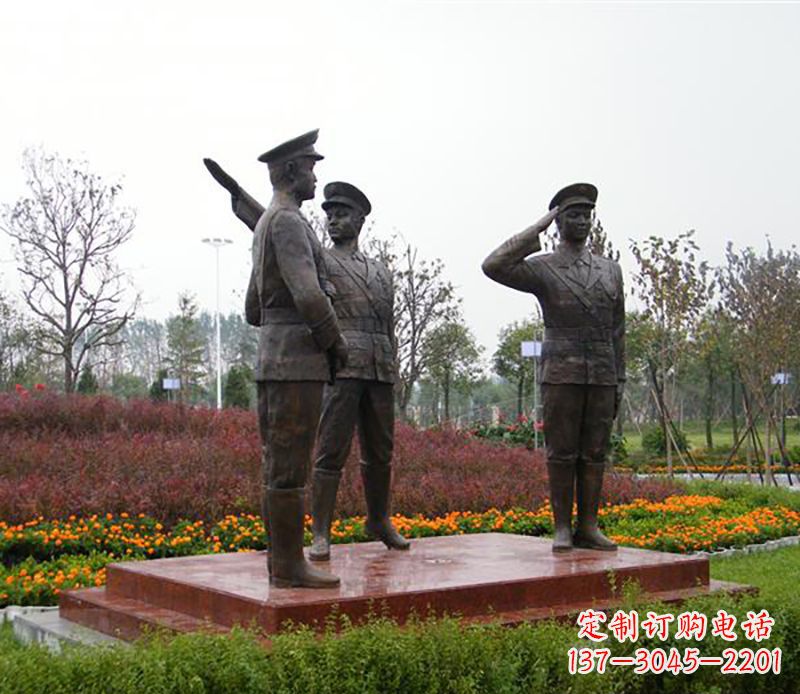 张家口铜雕警察铜雕
