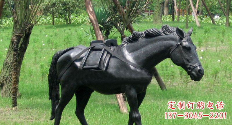 张家口铜雕马公园动物雕塑 (2)
