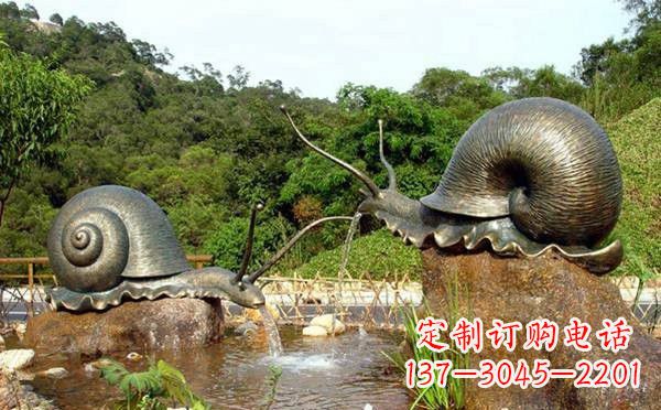 张家口铜雕喷水蜗牛