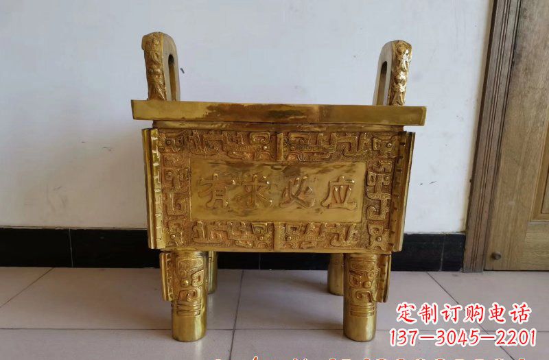 张家口铜雕香炉雕塑