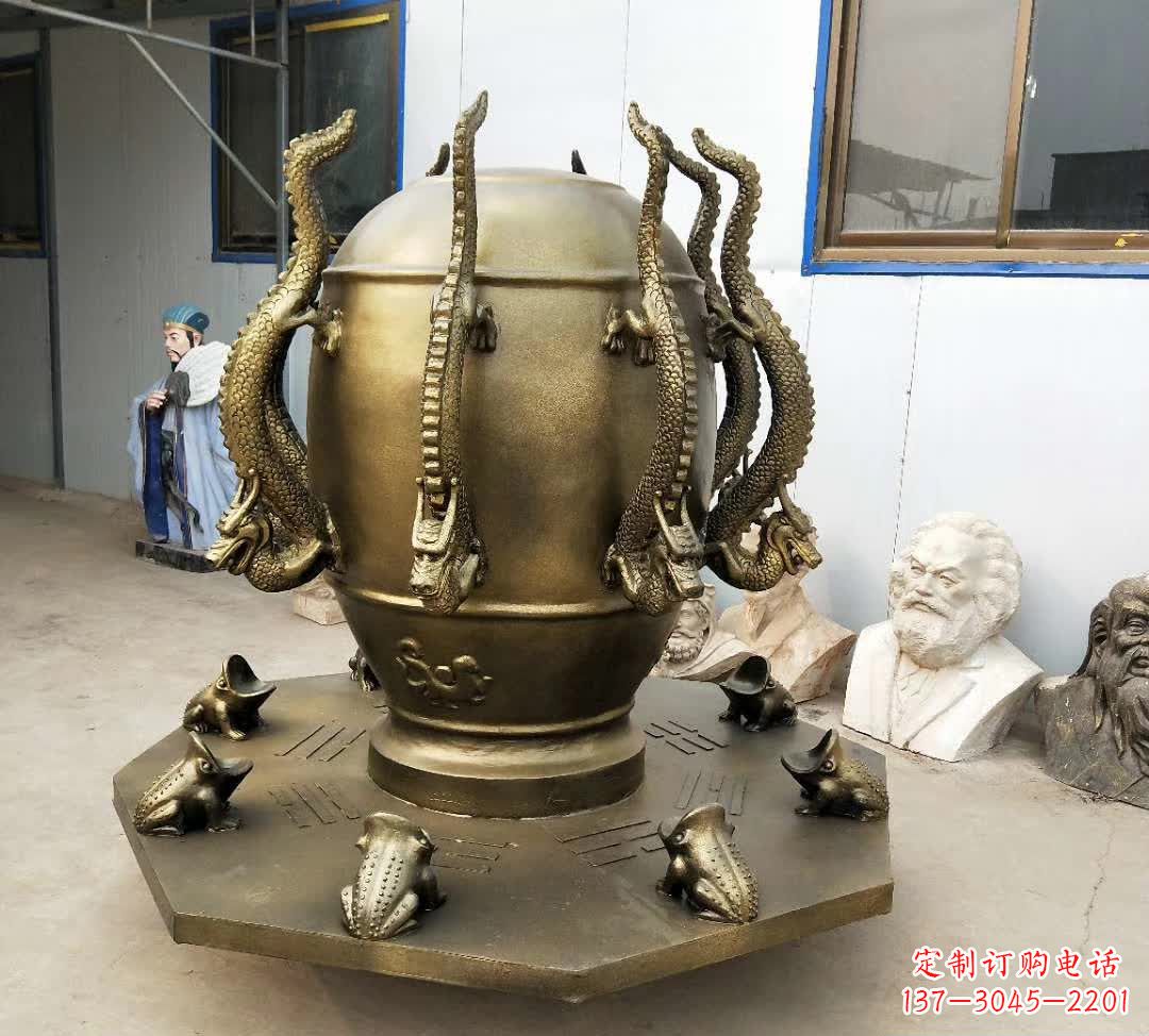 张家口铜雕校园景观地动仪