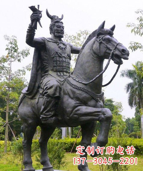 张家口铜雕炎帝骑马