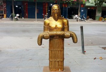 张家口昆仑山神农雕塑像，传承古老艺术