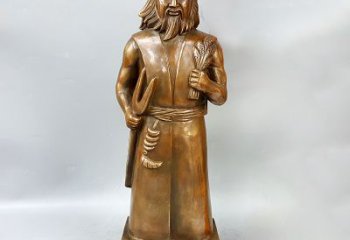 张家口尊贵的神农大帝铜雕塑