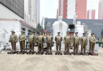 张家口英勇战士铜雕，荣耀永载史册