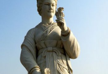 张家口美女雕塑是由中领雕塑定制的古典美女雕像，…