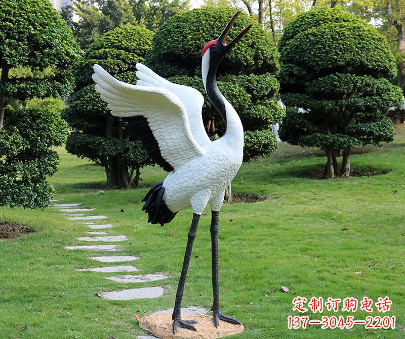 张家口仙鹤金属雕塑