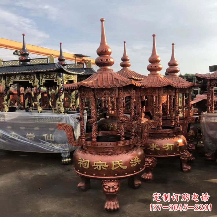 张家口香炉铜雕