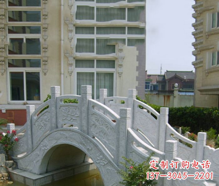 张家口小区景观大理石拱桥 (2)