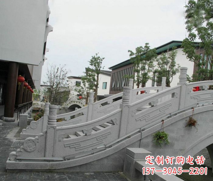 张家口小区景观大理石拱桥