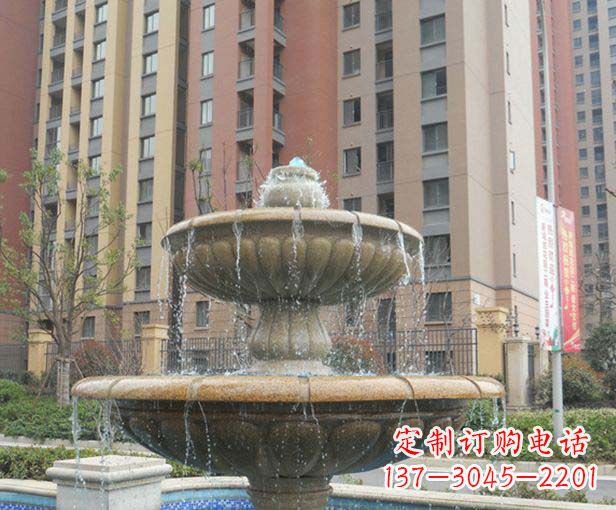 张家口小区景观大理石喷泉石雕