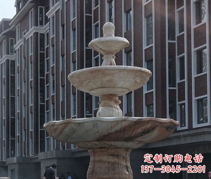 张家口小区景观大型喷泉石雕 (6)
