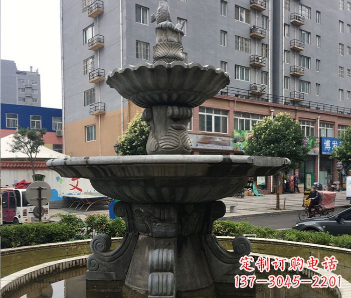 张家口小区景观仿古喷泉石雕