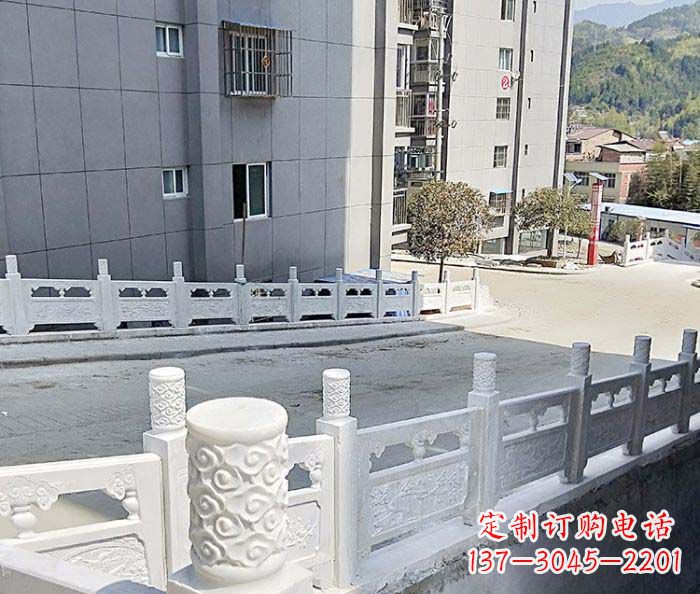 张家口小区景观汉白玉石雕栏板