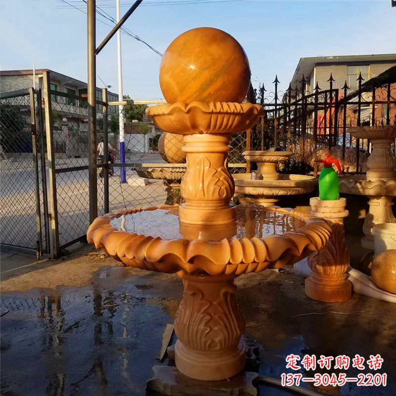 张家口小区石雕喷泉塔