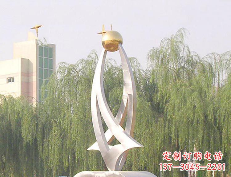 张家口园林不锈钢创意书籍雕塑