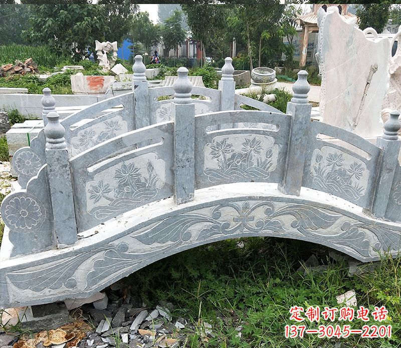 张家口园林仿古石拱桥景观石雕 (3)