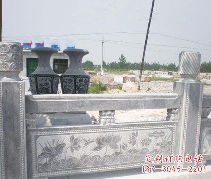 张家口园林仿古石栏板景观石雕 (3)