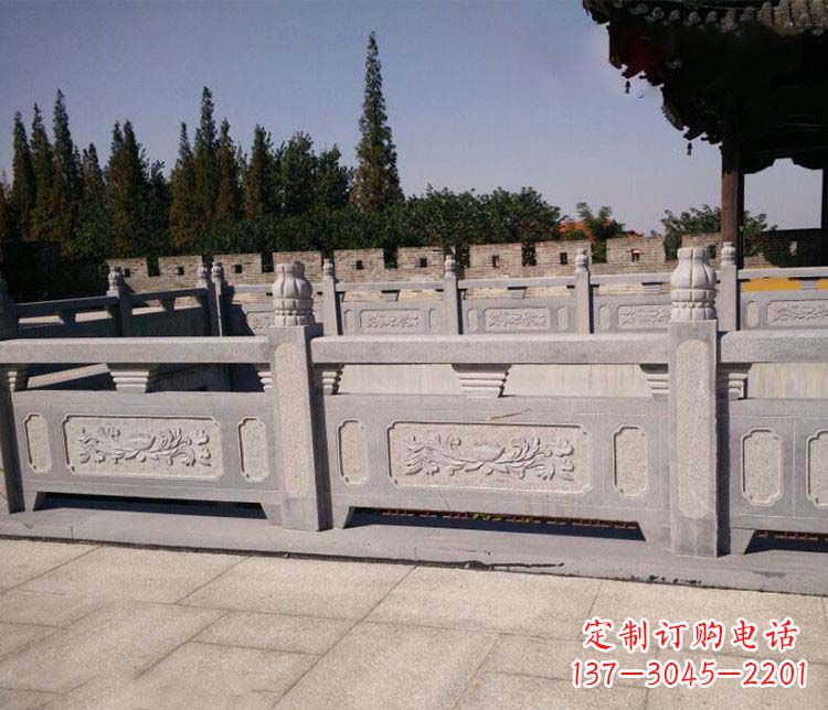 张家口园林仿古石栏板景观石雕 (2)