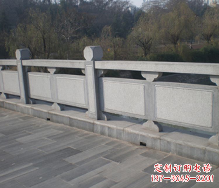 张家口园林仿古石栏板景观石雕 (7)