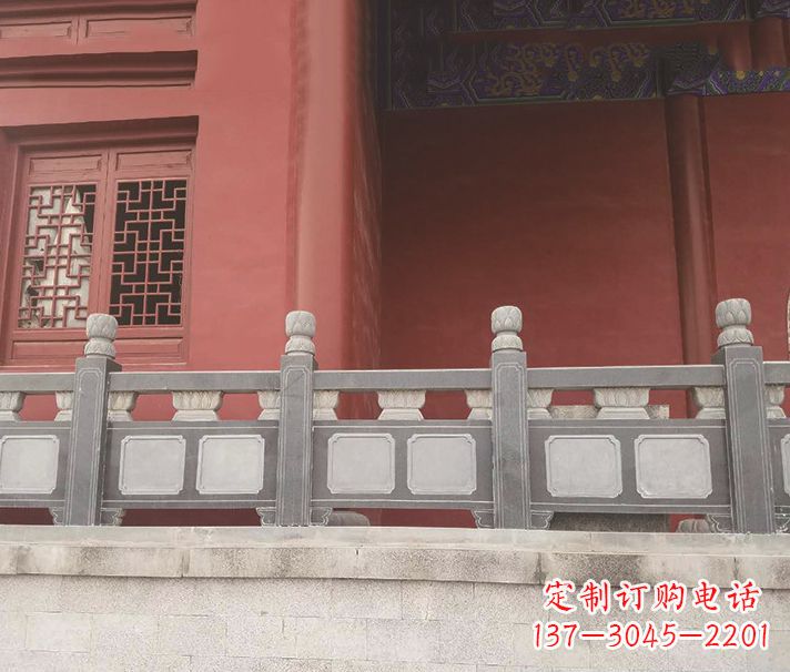 张家口园林仿古石栏板景观石雕 (8)
