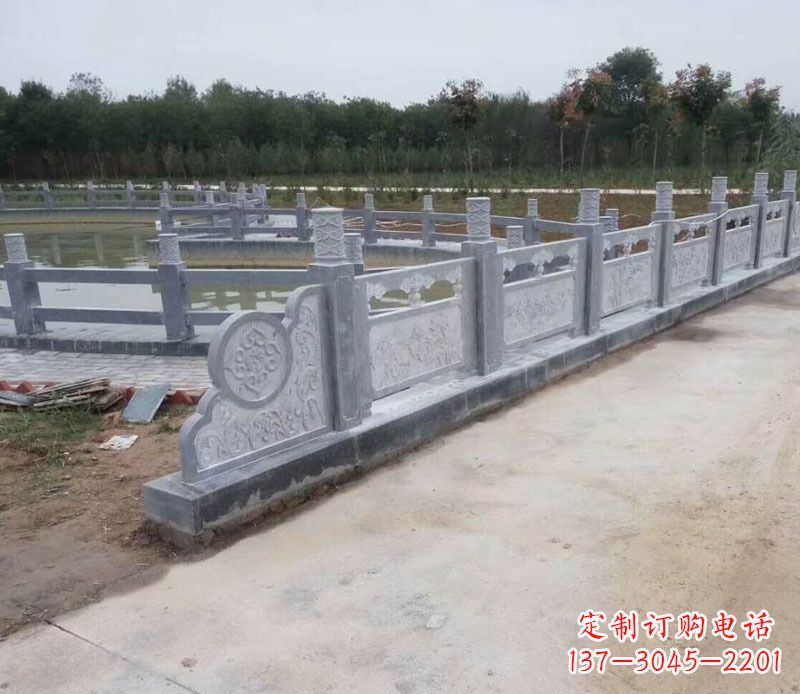 张家口园林仿古石栏板景观石雕 (11)