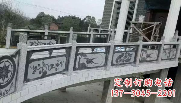 张家口园林仿古石栏板景观石雕 (10)