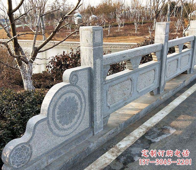张家口园林仿古石栏板景观石雕_1